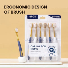 Ultra Soft Wide Head Toothbrush for Sensitive Gums & Travel