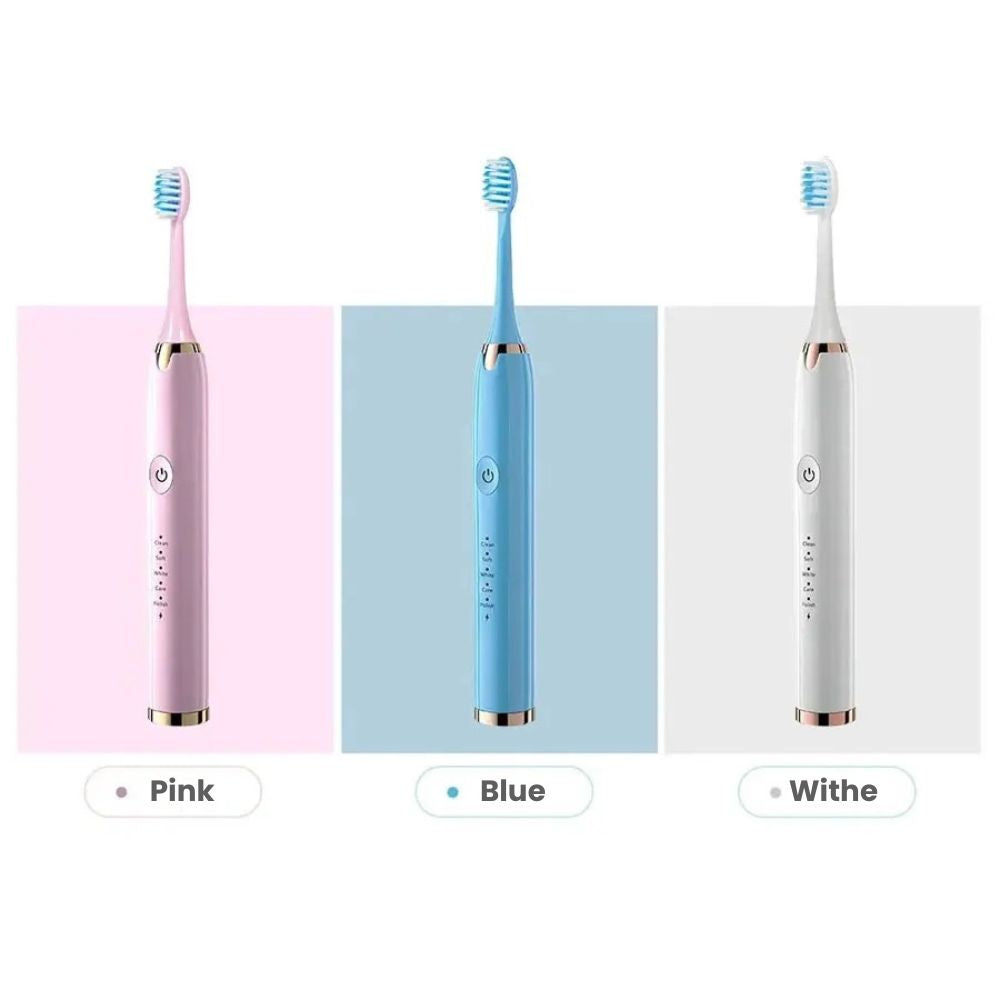 Ultra Clean Sonic Rechargeable Toothbrush - Colours - Pink, Blue, White