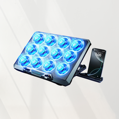 High-Power Laptop Cooler Pad with 12 Fans RGB