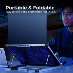 High-Power Laptop Cooler Pad with 12 Fans RGB