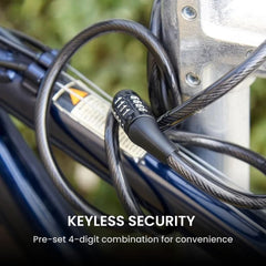Ultra Strong Anti-Theft Bike Lock | 4-Digit Combo Cable