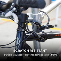 Ultra Strong Anti-Theft Bike Lock | 4-Digit Combo Cable