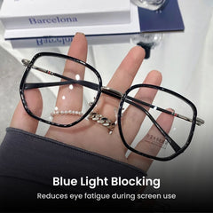 Ultralight Green Frame Blue Light Glasses for Women