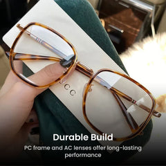 Ultralight Green Frame Blue Light Glasses for Women