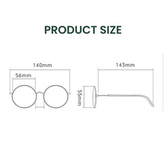 Ultralight Green Frame Blue Light Glasses for Women