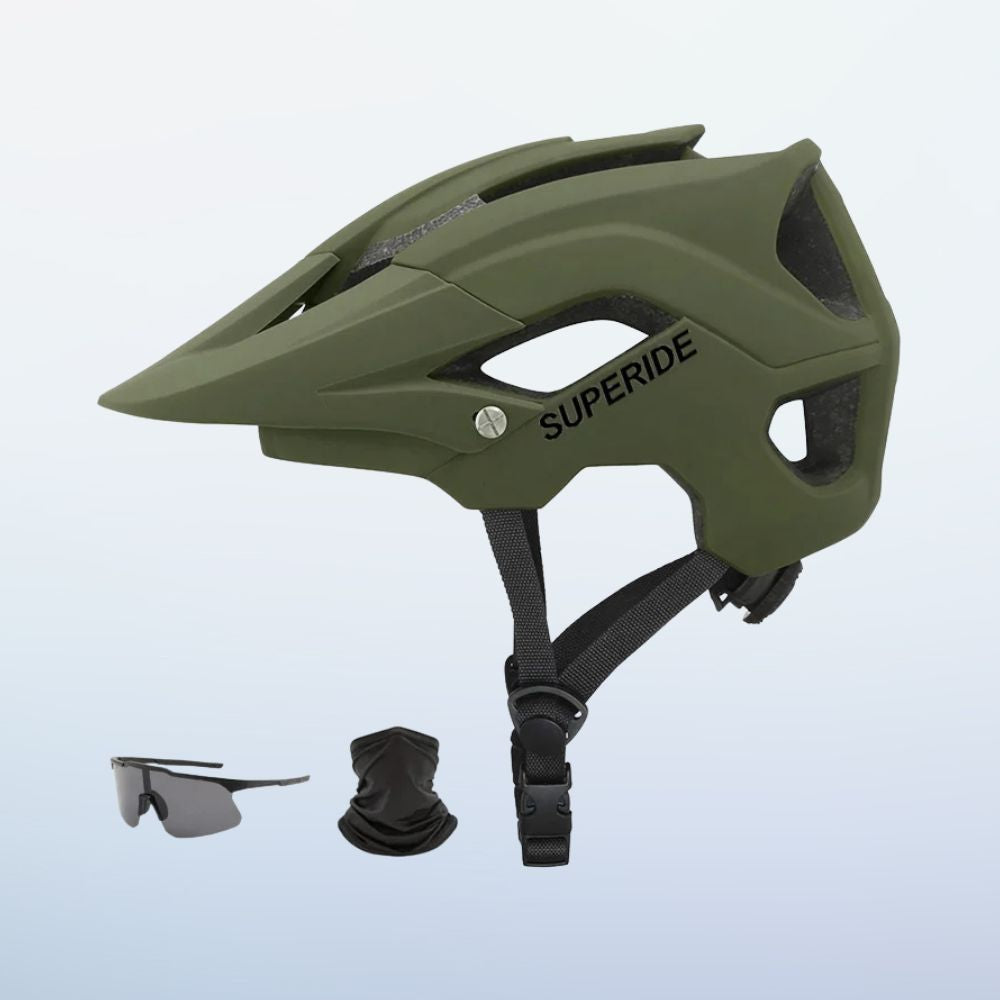 Lightweight MTB Cycling Helmet with Sun Visor for Adults