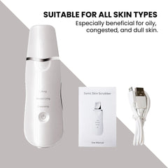 Ultrasonic Skin Scrubber Facial Spatula – 3-Mode Deep Clean - suitable for all skin