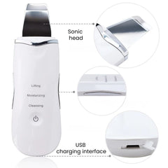Ultrasonic Skin Scrubber Facial Spatula – 3-Mode Deep Clean - features