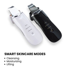 Ultrasonic Skin Scrubber Facial Spatula – 3-Mode Deep Clean - modes