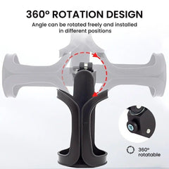 Universal 360° Bike & Stroller Bottle Holder Rack