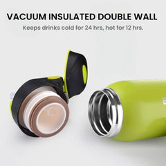Vacuum Stainless Steel Cycling Water Bottle & Mug