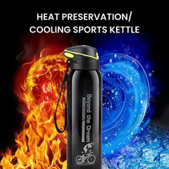 Vacuum Stainless Steel Cycling Water Bottle & Mug