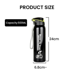 Vacuum Stainless Steel Cycling Water Bottle & Mug