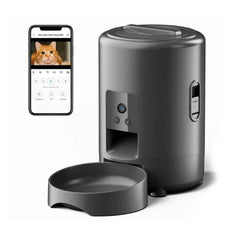 Smart Automatic Pet, Cat & Dog Feeder - 2L, WiFi, LCD & Portion Control