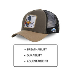 Vintage Animal Patch Trucker Cap — Mesh Snapback Hat