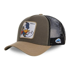 Vintage Animal Patch Trucker Cap — Mesh Snapback Hat