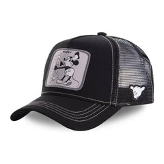 Vintage Animal Patch Trucker Cap — Mesh Snapback Hat