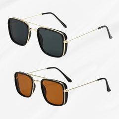Vintage Square Sunglasses – UV400 Protection, Retro Eyewear