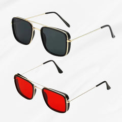 Vintage Square Sunglasses – UV400 Protection, Retro Eyewear