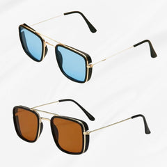 Vintage Square Sunglasses – UV400 Protection, Retro Eyewear