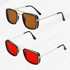 Vintage Square Sunglasses – UV400 Protection, Retro Eyewear