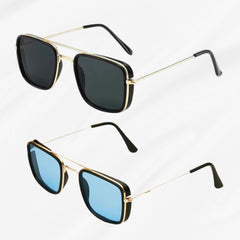 Vintage Square Sunglasses – UV400 Protection, Retro Eyewear