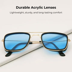 Vintage Square Sunglasses – UV400 Protection, Retro Eyewear