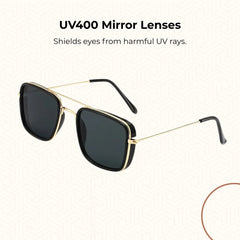 Vintage Square Sunglasses – UV400 Protection, Retro Eyewear