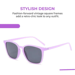 Vintage Square Sunglasses for Women