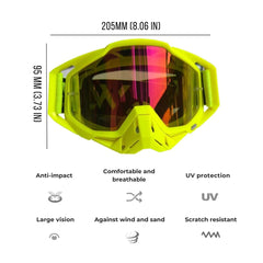 WJL Motocross Motorcycle Goggles for MTB ATV Ski Cycling