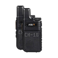 Compact UHF Walkie Talkie 2-Pack — Type-C Fast Charge