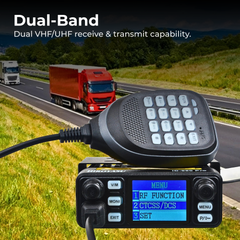 Dual-Band Mobile Radio — Keypad Mic & FM Receiver