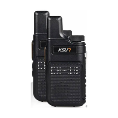 Compact UHF Walkie Talkie 2-Pack — Type-C Fast Charge