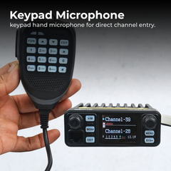 Dual-Band Mobile Radio — Keypad Mic & FM Receiver