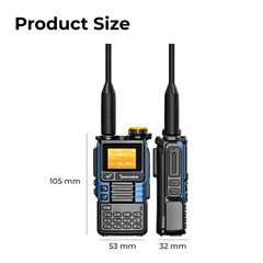Rugged Rechargeable Walkie Talkie — Type-C Quick Charge