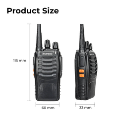 Compact Pack Rechargeable Walkie Talkies — Long Range