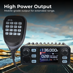 Dual-Band Mobile Radio — Keypad Mic & FM Receiver