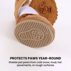 Warm Pet Snow Boots for Dogs – Anti-Slip Winter Shoes