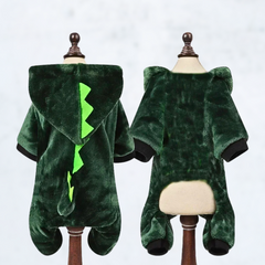 Warm Dino Hoodie for Small Medium Dogs & Cats