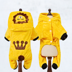 Warm Dino Hoodie for Small Medium Dogs & Cats