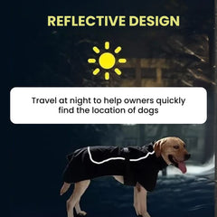 Waterproof Dog Coat with Reflective Design & Warm Lining