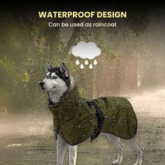Waterproof Dog Coat with Reflective Design & Warm Lining
