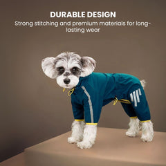 Waterproof Dog Jumpsuit Raincoat – Full Body Pet Outfit