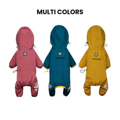 Waterproof Dog Jumpsuit Raincoat – Full Body Pet Outfit