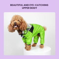 Waterproof Dog Raincoat with Transparent hat