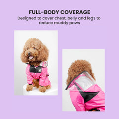 Waterproof Dog Raincoat with Transparent hat