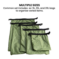 Waterproof Dry Bag Trio — Roll-Top Travel Set