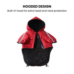 Waterproof Fleece Dog Jacket with Reflective Trim