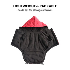 Waterproof Fleece Dog Jacket with Reflective Trim
