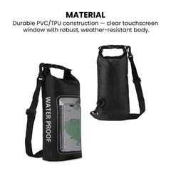 Waterproof Floating Phone Dry Bag — Universal 2L Pouch